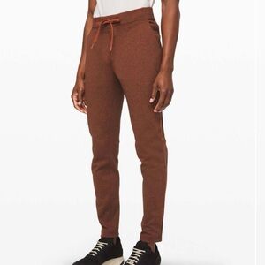 Lululemon City Sweat Pant Classic *Thermo Heathered Dark Terracotta